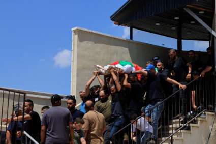 Aftermath of an Israeli settlers' attack, near Bethlehem