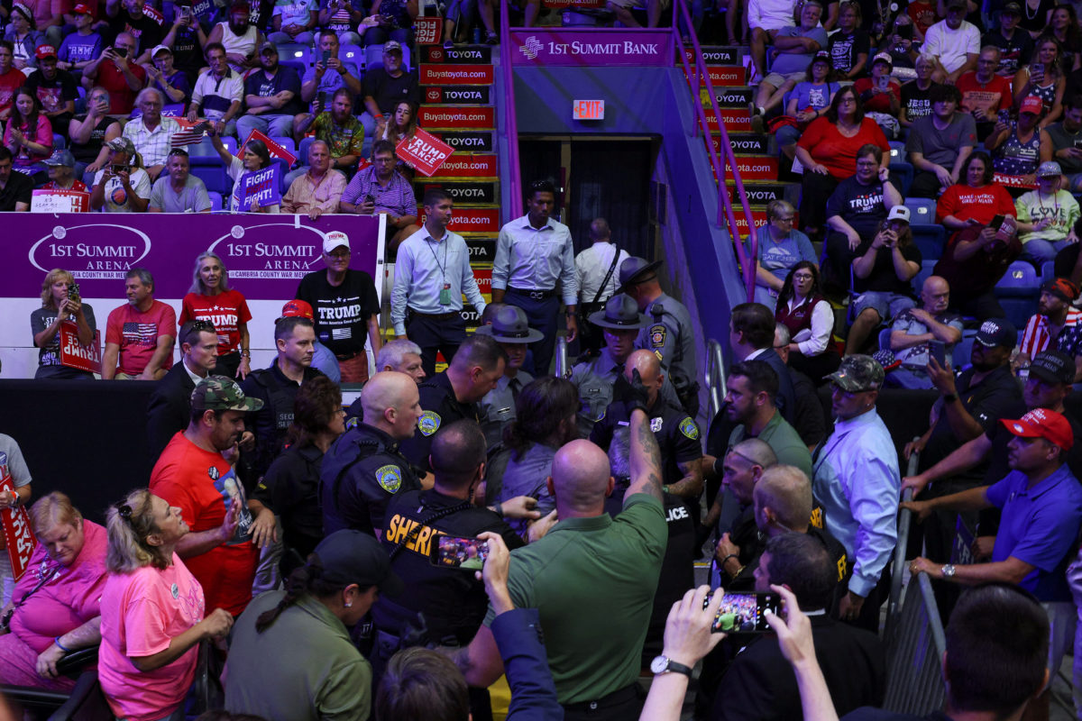 Man arrested after storming press area at a Trump rally will face ...