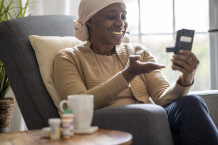 African American woman with cancer