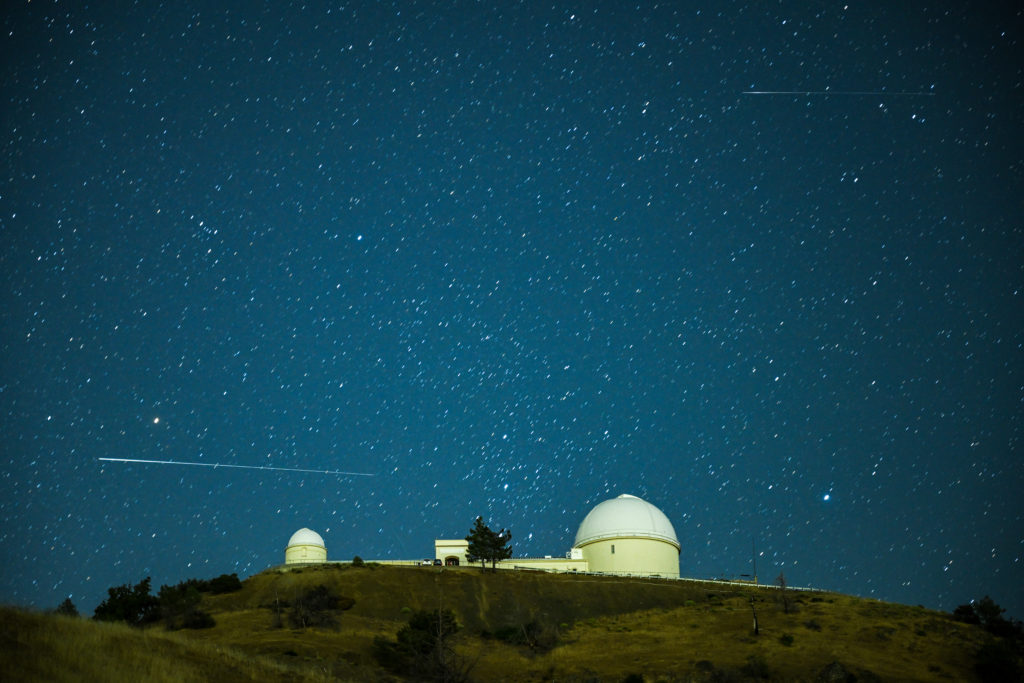 Perseid meteor shower in United States