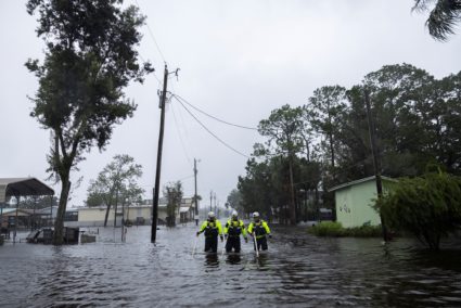 Hurricane Debby lashes Florida's coast and brings potential for historic rainfall inland