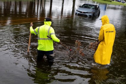Storm Debby moves across Georgia