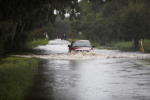 Tropical Storm Approaches the Gulf Coast of Florida