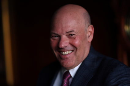 U.S. Postmaster General Louis DeJoy pictured at the U.S. Postal Service Headquarters in Washington