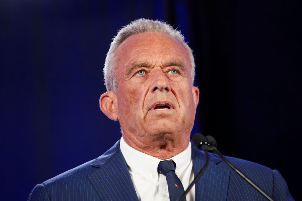 Independent presidential candidate Robert F. Kennedy Jr. speaks in Phoenix