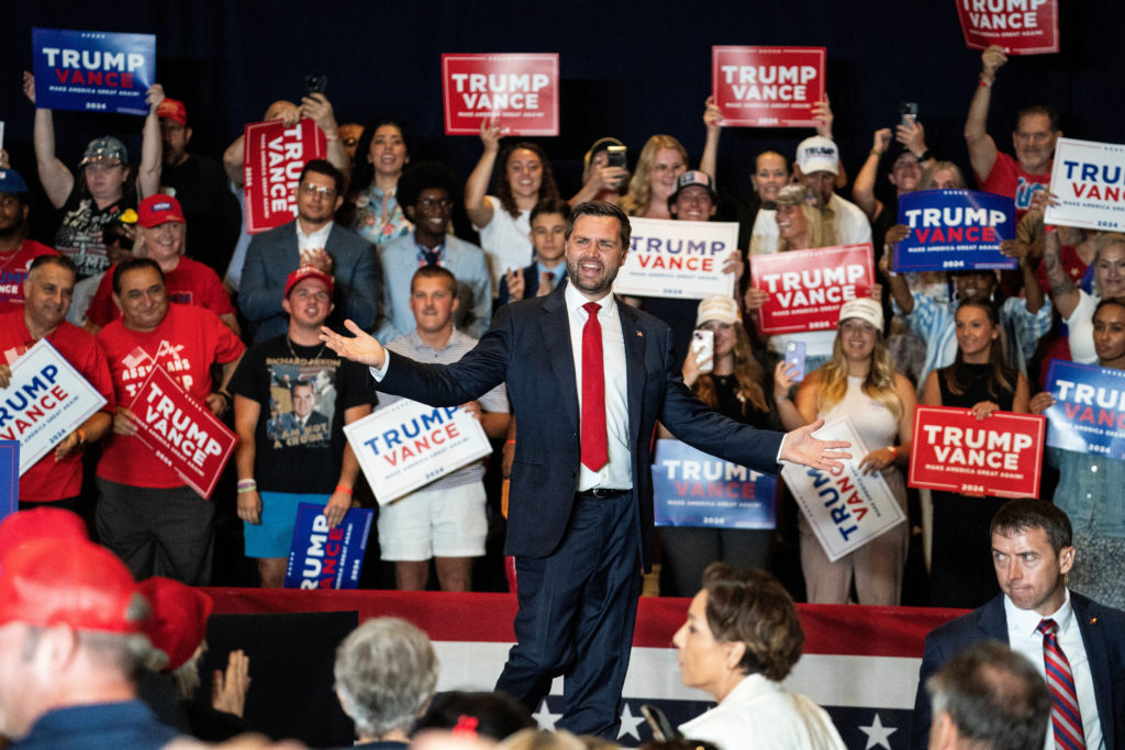 WATCH: Vance says school shootings are 'the reality we live in' at campaign rally in Phoenix