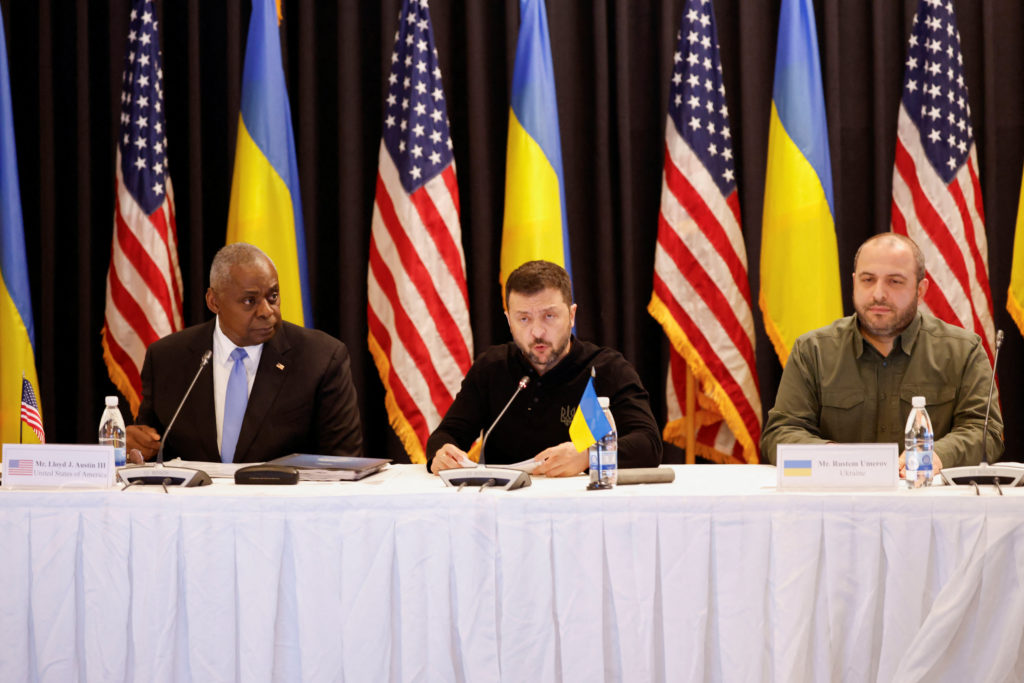 Ukraine allies hold defence meeting at Ramstein Air Base in Germany