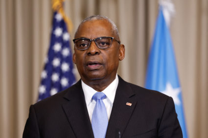 WATCH: Austin gives remarks on Ukraine military aid at meeting of allies in Germany