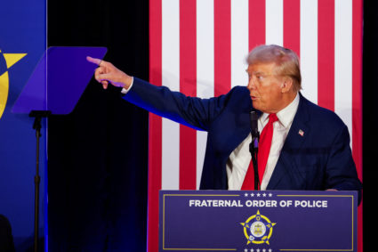 WATCH: Trump addresses Fraternal Order of Police in battleground North Carolina