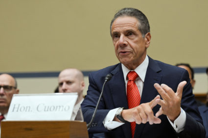 Former New York governor Andrew Cuomo testifies on Capitol Hill