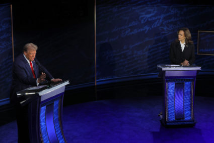 Harris-Trump presidential debate hosted by ABC in Philadelphia, Pennsylvania