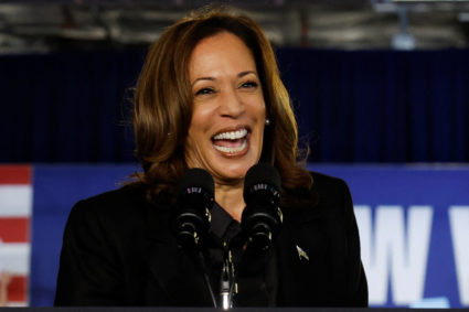 Democratic presidential nominee Kamala Harris campaigns in Wilkes-Barre