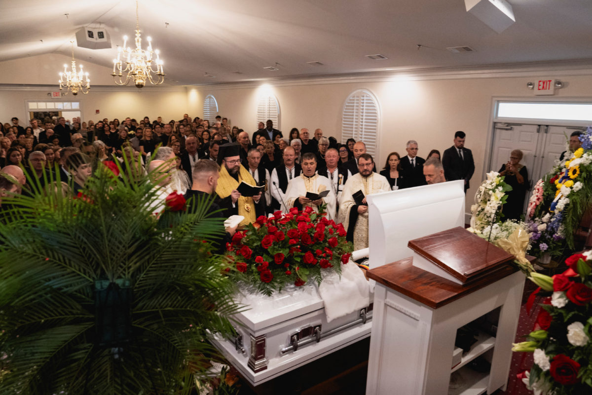 Mourners gather at funerals for teen boy and math teacher killed in