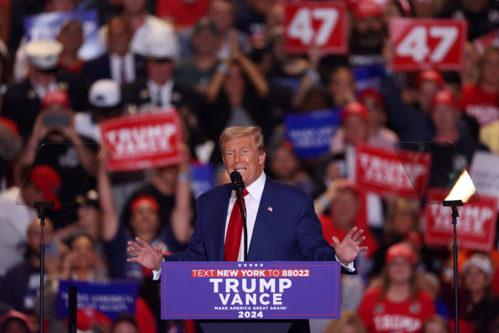 WATCH: Trump delivers remarks at campaign rally in Uniondale, New York ...