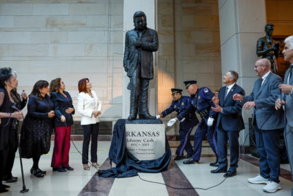 Statue of late country singer Cash is unvelied at U.S. Capitol in Washington