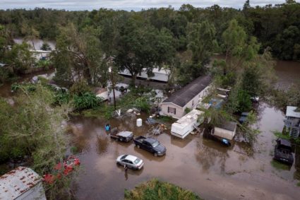 Aftermath of Hurricane Francine in the U.S. Gulf Coast