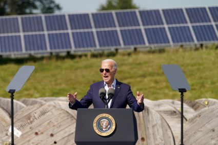 U.S. President Biden visits Vernon Electric Cooperative, in Westby