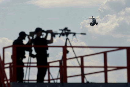 U.S. Secret Service keeps watch as Biden arrives in Delaware