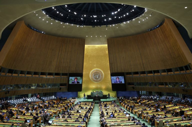 World leaders take part in the 79th annual U.N. General Assembly high-level debate