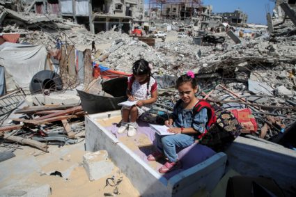 Teachers struggle to educate Gaza's children with many schools reduced to rubble