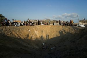 Aftermath of Israeli strikes in Khan Younis