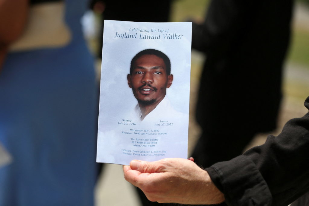 Funeral and burial of Jayland Walker in Akron