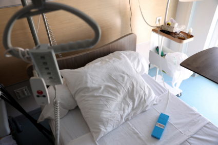 Inside the palliative care unit of the Clinic Saint-Elisabeth, in Marseille