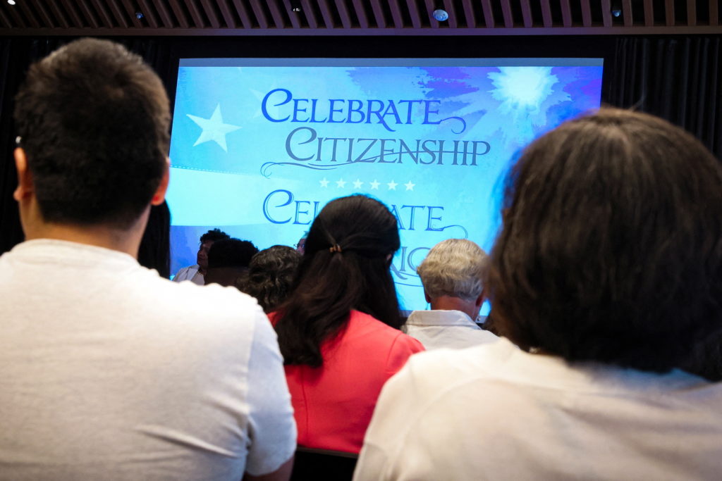 U.S. Citizenship and Immigration Services (USCIS) naturalization ceremony in New York