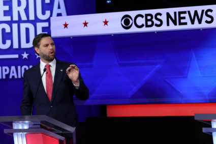 Vice Presidential debate between Walz and Vance in New York