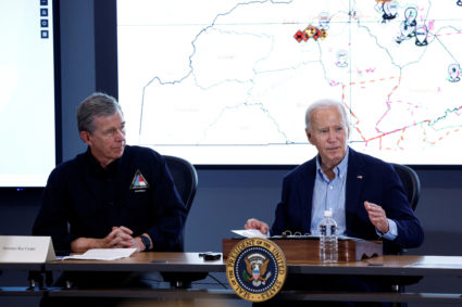 U.S. President Joe Biden visits North Carolina in the wake of Hurricane Helene