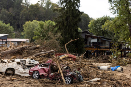 Aftermath of Hurricane Helene in North Carolina