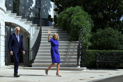 U.S. President Biden departs the White House in Washington