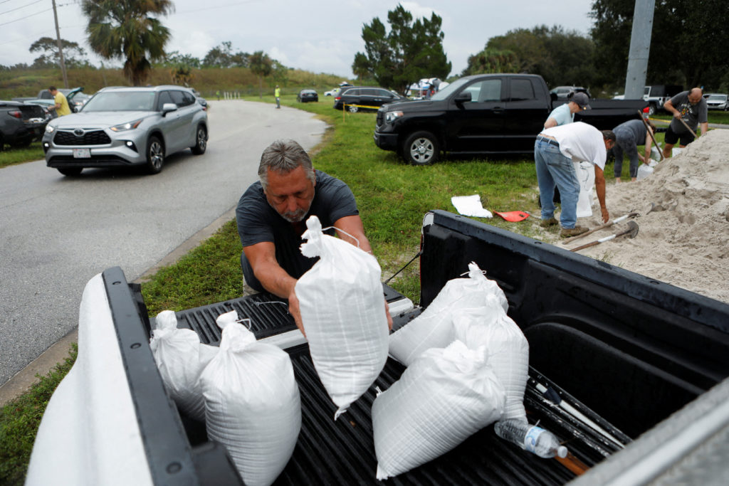 Preparations for Tropical Storm Milton, in Seminole, Florida