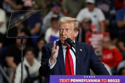 WATCH: Trump holds rally in Biden's hometown of Scranton, Pennsylvania