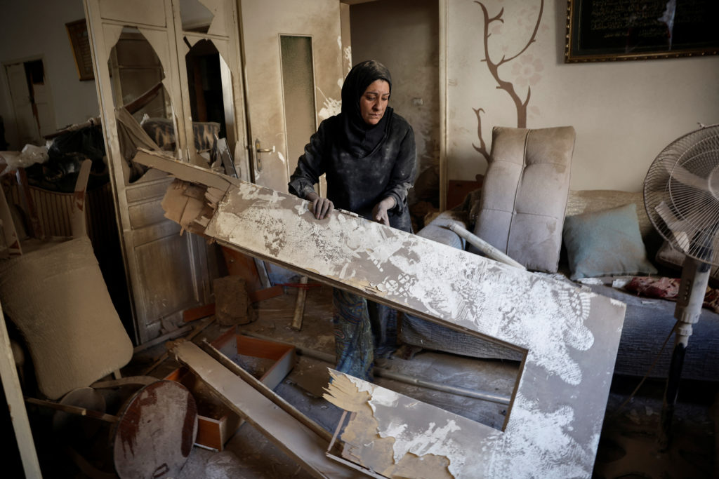 Aftermath of an Israeli strike in Beirut