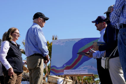 U.S. President Joe Biden visits storm-damaged areas, in Florida