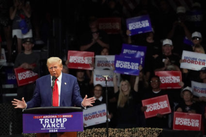 Republican presidential nominee Trump holds a rally in Prescott Valley