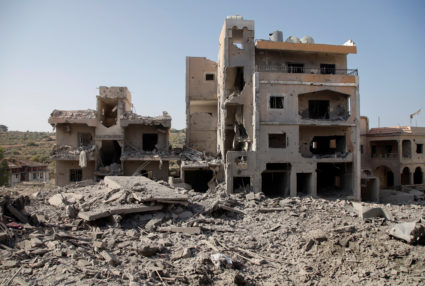 Aftermath of Israeli strike in Qana