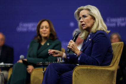 Democratic presidential nominee U.S. Vice President Harris holds a town hall in Malvern