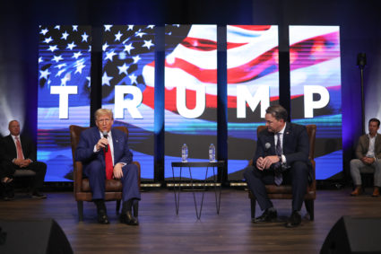 Republican presidential nominee and former U.S. President Trump campaigns in Georgia