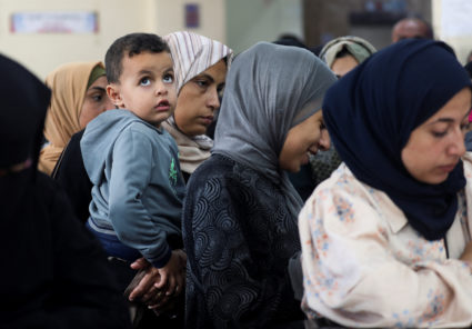 UNRWA-run health center in Deir Al-Balah, in the central Gaza Strip