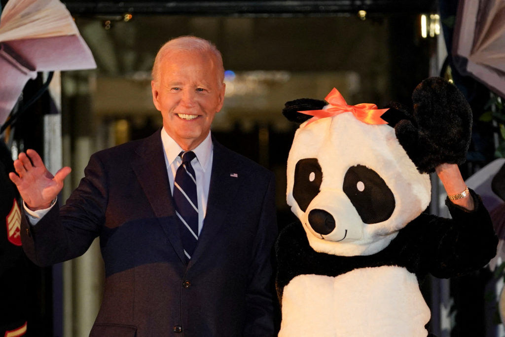 U.S. President Joe Biden hosts trick-or-treaters celebration at the White House in Washington