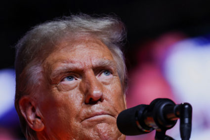 Republican presidential nominee and former U.S. President Trump holds a rally in Green Bay