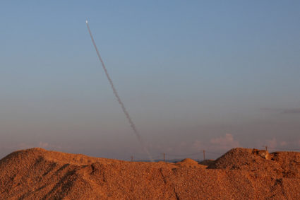 Israel's Iron Dome anti-missile system operates for interceptions, in northern Israel