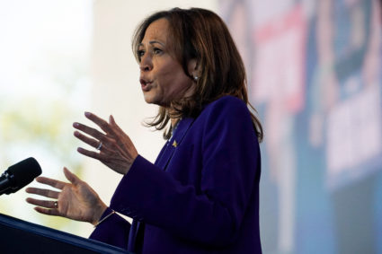 Democratic presidential nominee U.S. Vice President Kamala Harris campaigns in Phoenix
