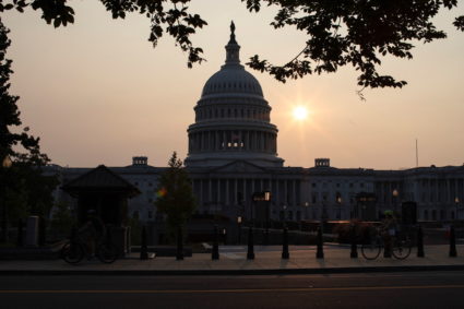 Canadian wildfire smoke casts a haze over the U.S. Capitol