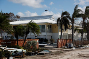 Aftermath of Hurricane Milton's landfall, in Venice