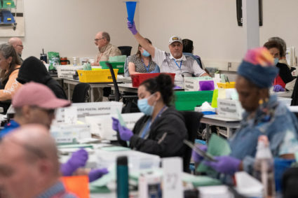 Maricopa County Tabulation and Election Center (MCTEC) in Phoenix