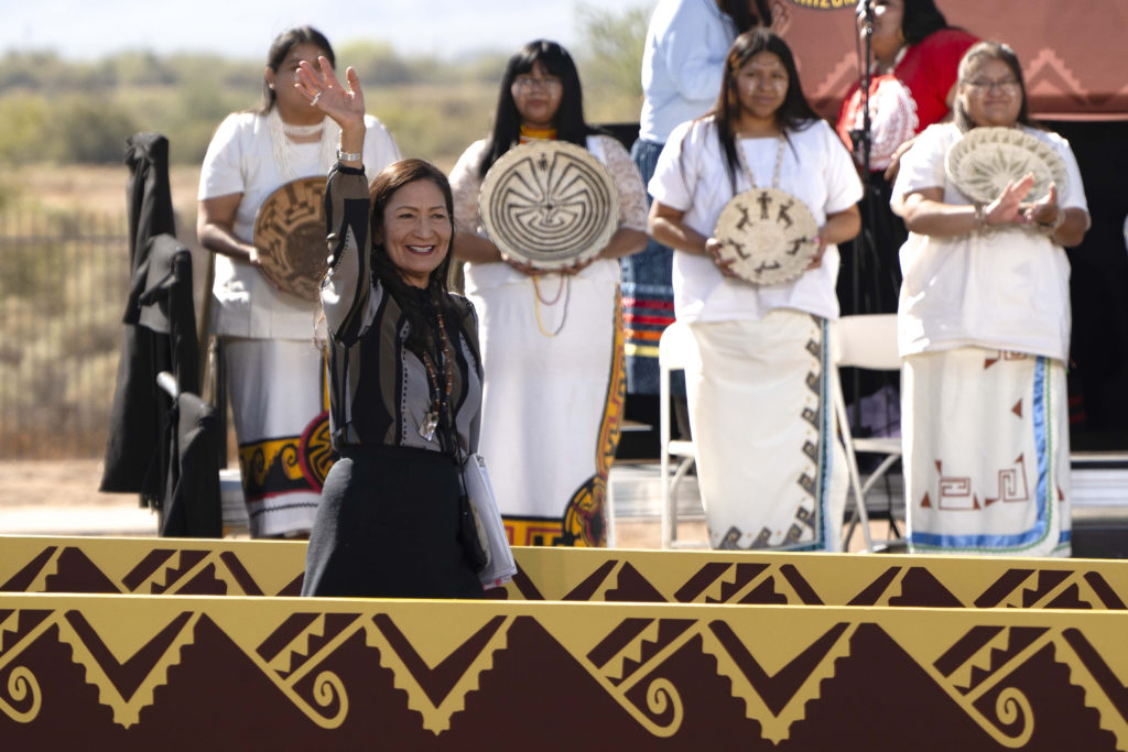 President Biden Speaks At Gila River Indian Community In Arizona