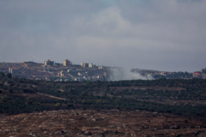 Smoke rises from southern Lebanon following Israeli strikes as seen from northern Israel